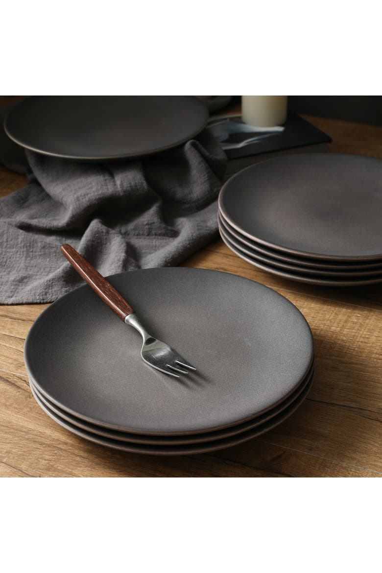 Grao Stoneware 16-Piece Dinnerware Set, Alternate, color, Grey