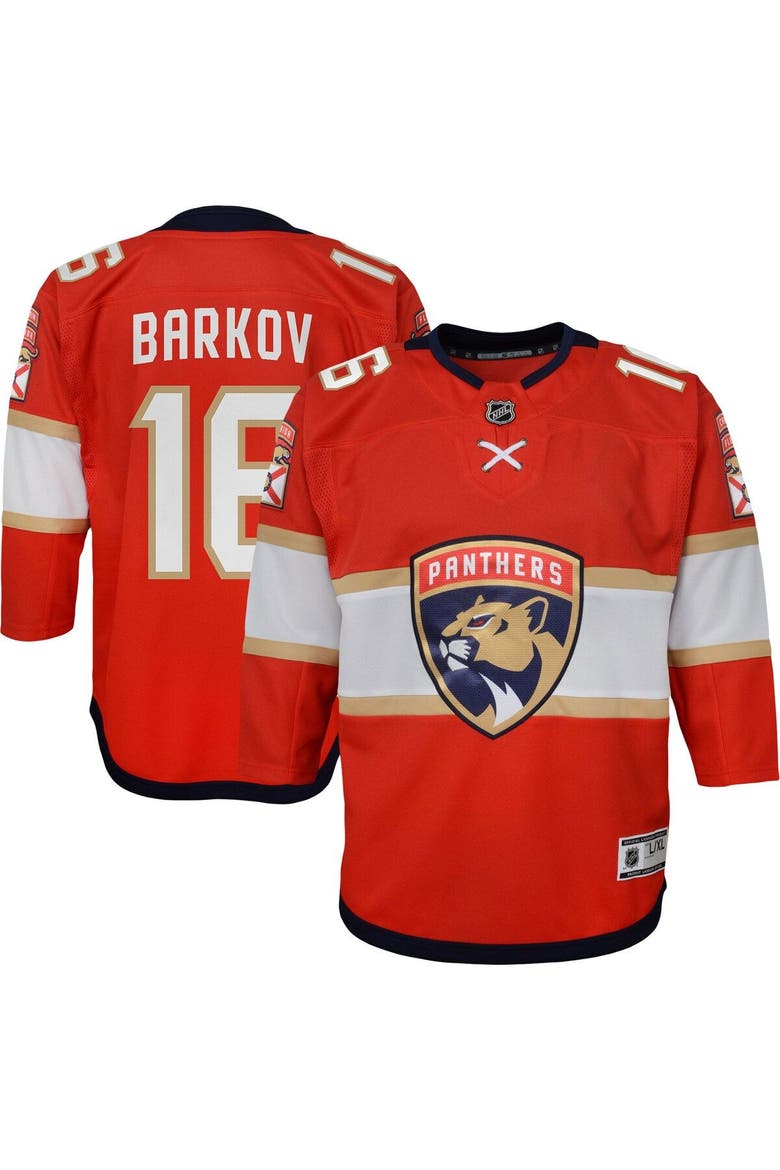 Youth Aleksander Barkov Red Florida Panthers Home Captain Replica Player Jersey, Main, color, Red