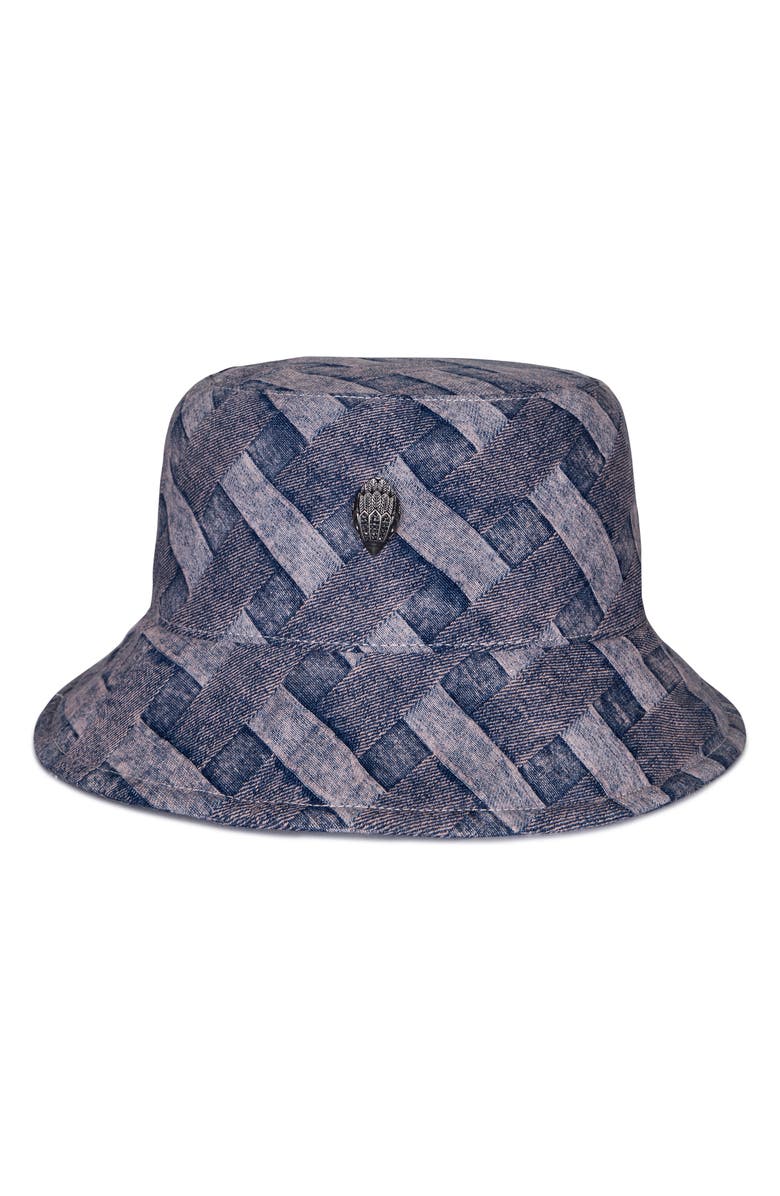 Kurt Geiger London Woven Denim Bucket Hat, Main, color,