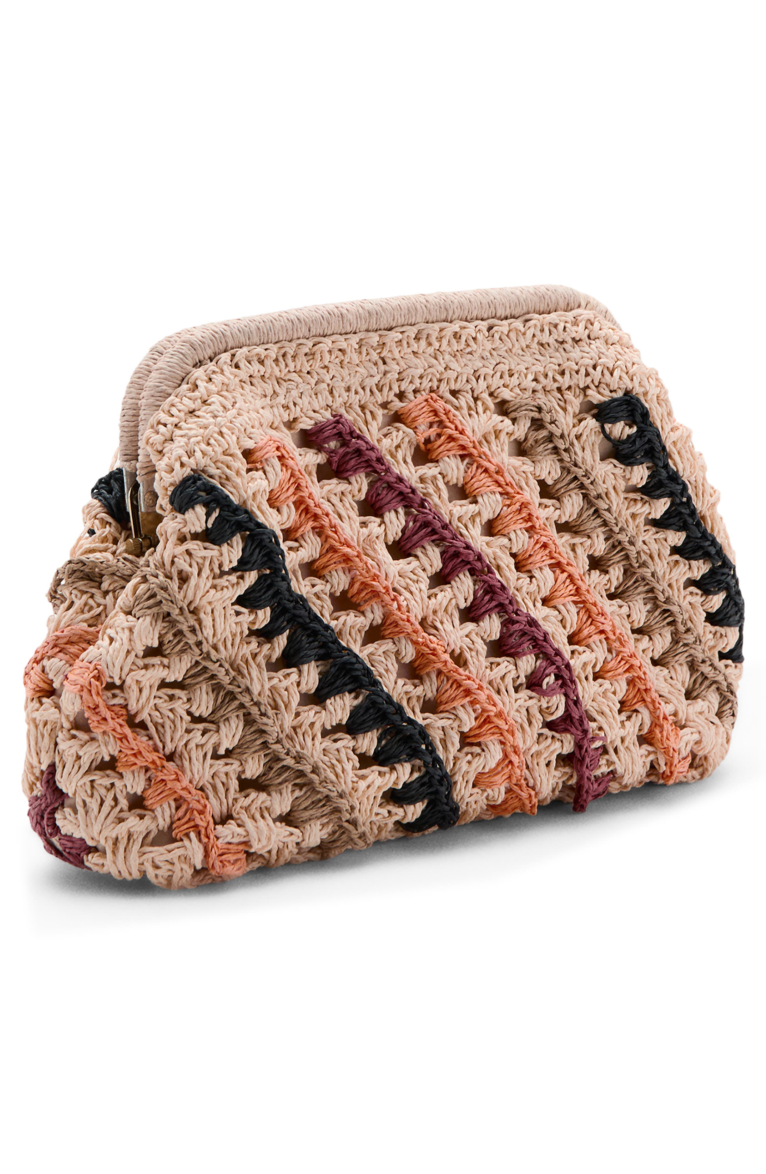 MANGO TEEN Texture Stripe Clutch, Alternate, color, 