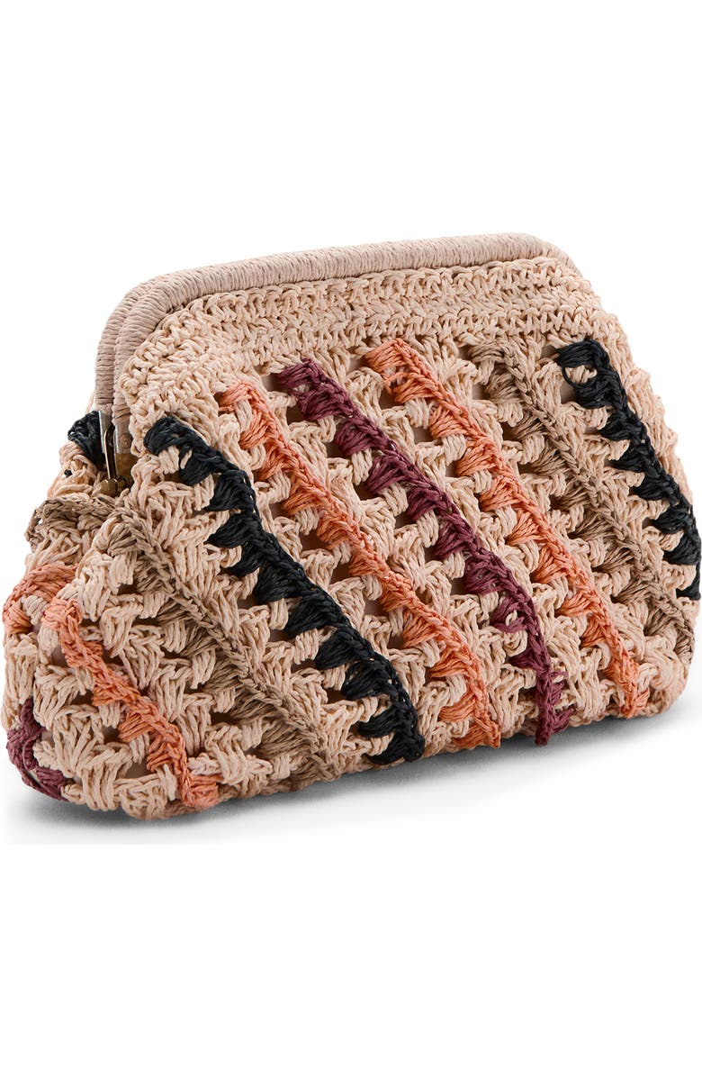 MANGO TEEN Texture Stripe Clutch, Alternate, color,