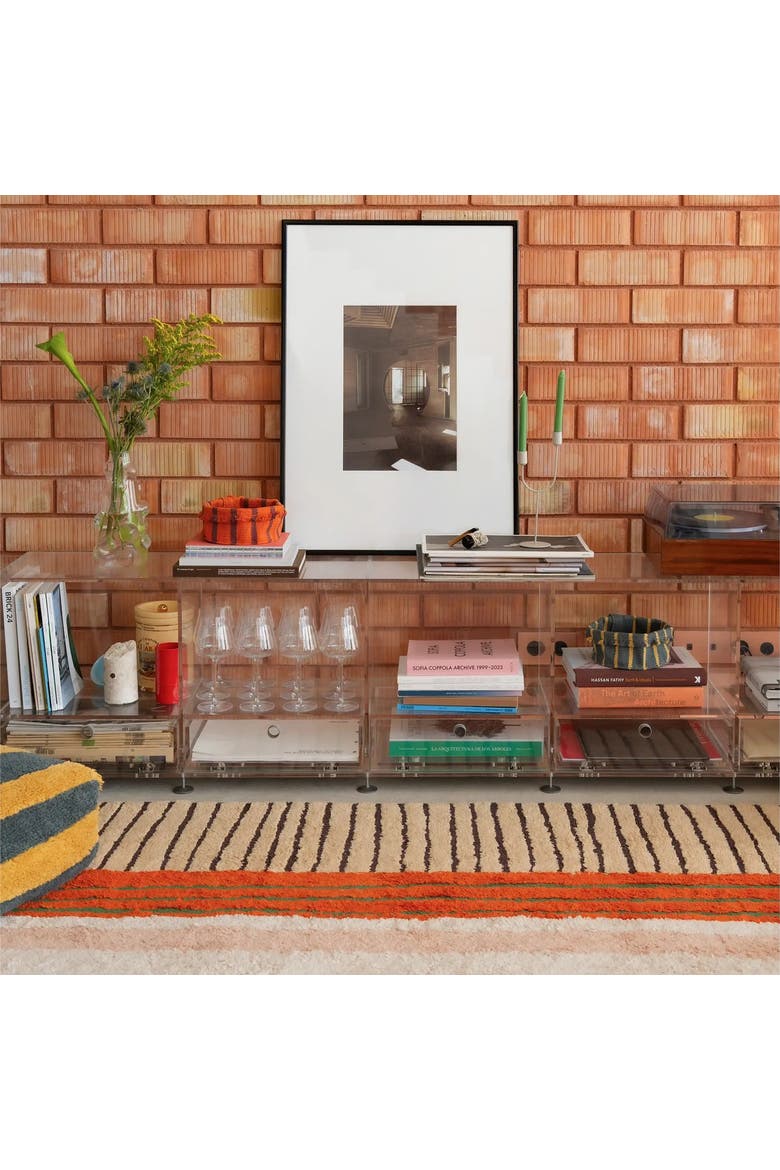 Washable Rug Color On Clay, Alternate, color, Orange, Rose, Natural, Honey
