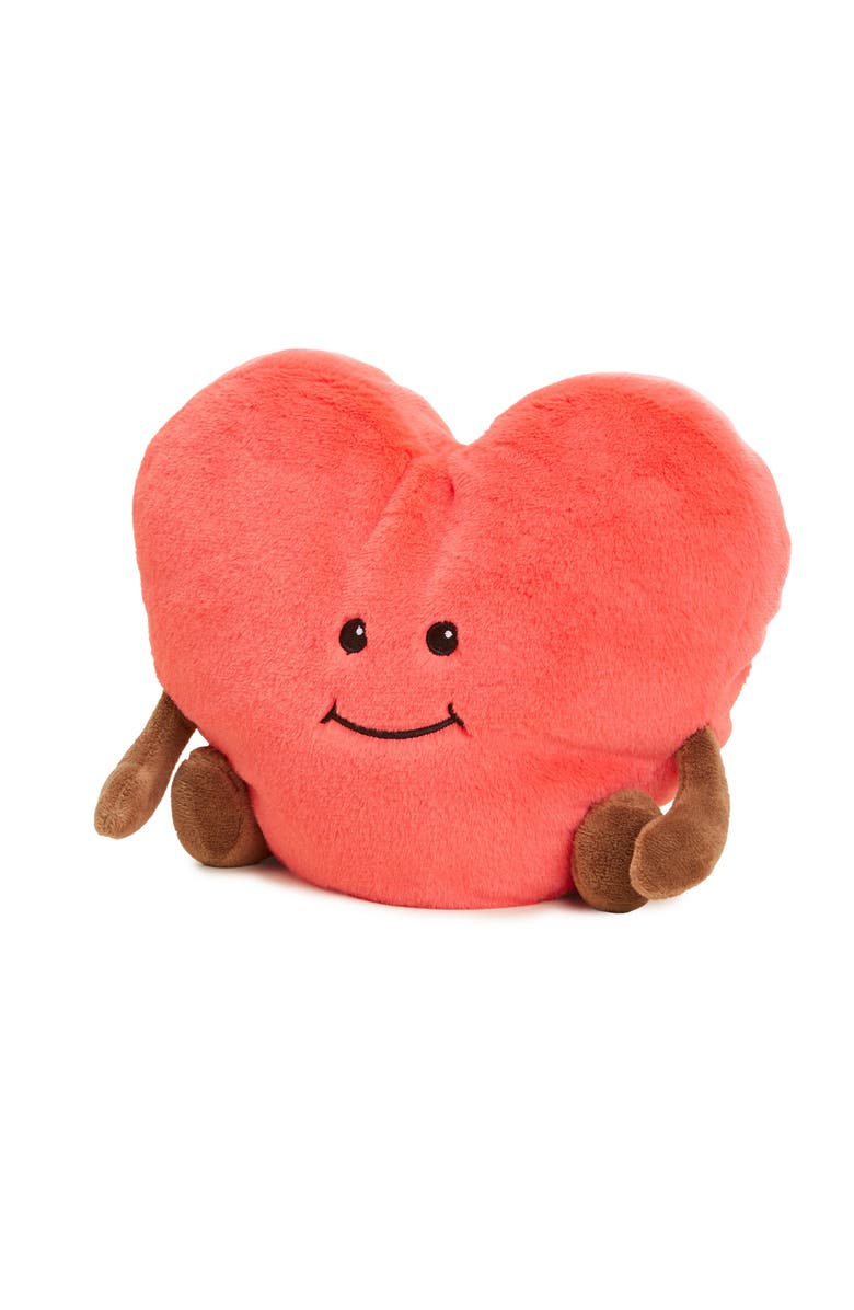 Warmies Heart Plush Toy, Main, color, Bright Red
