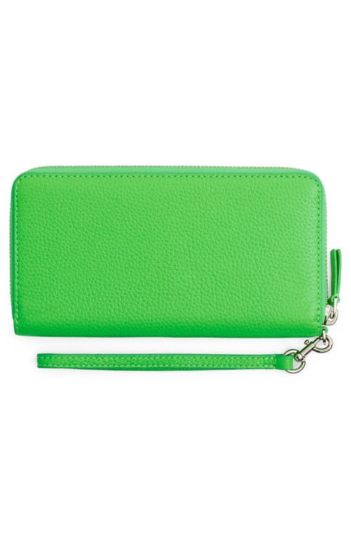 Shop Marc Jacobs The Continental Leather Wristlet In Apple