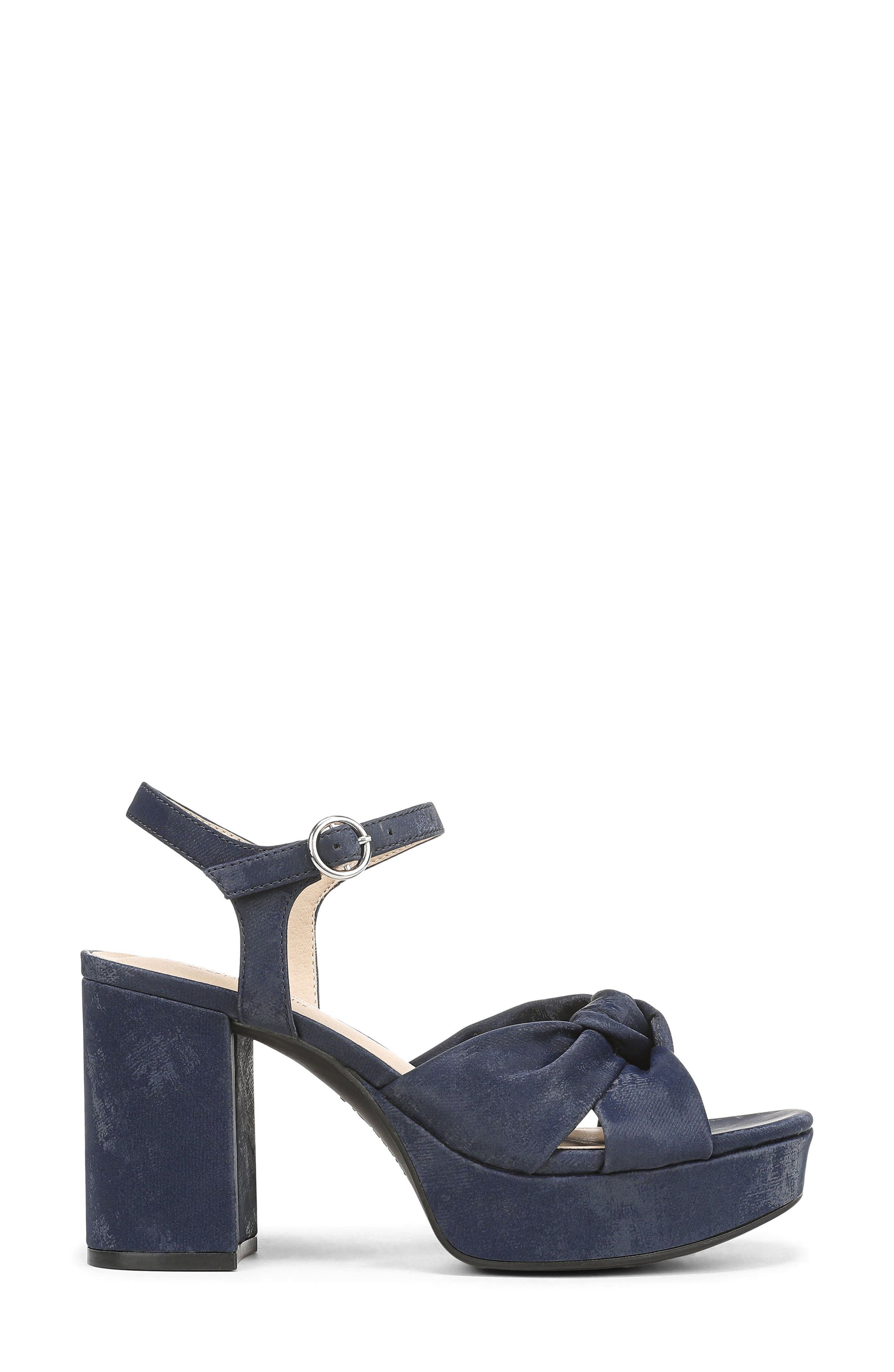 LifeStride August Ankle Strap Platform Sandal, Alternate, color, Navy