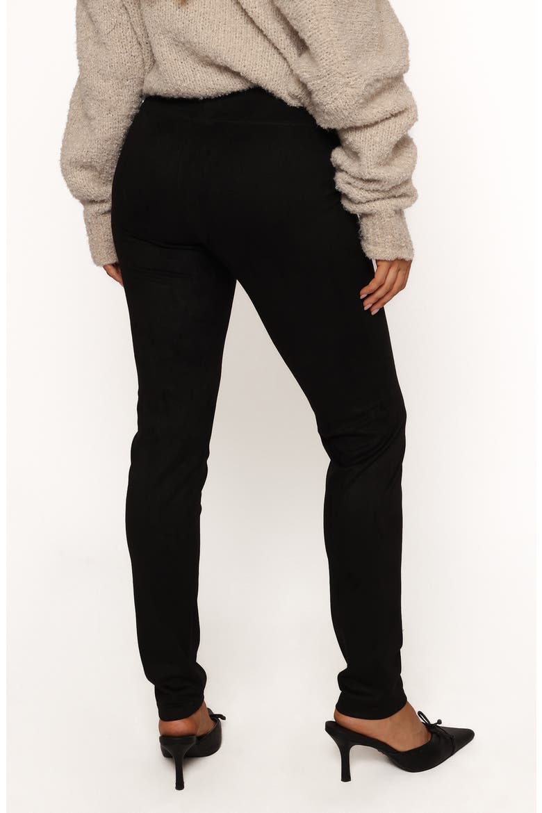 Carolyn Faux Suede Leggings, Alternate, color, BLACK