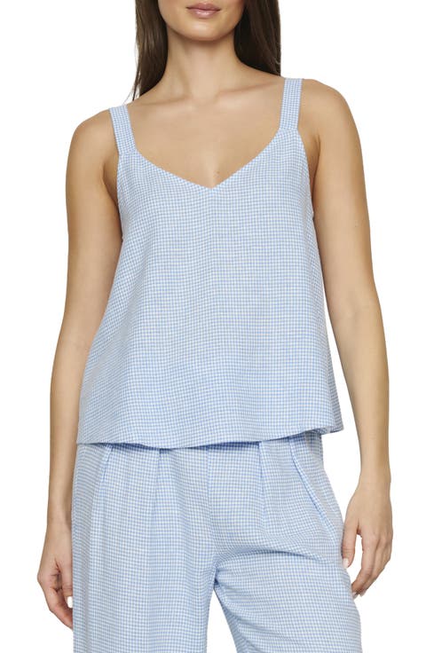 Linen Blend V-Neck Camisole