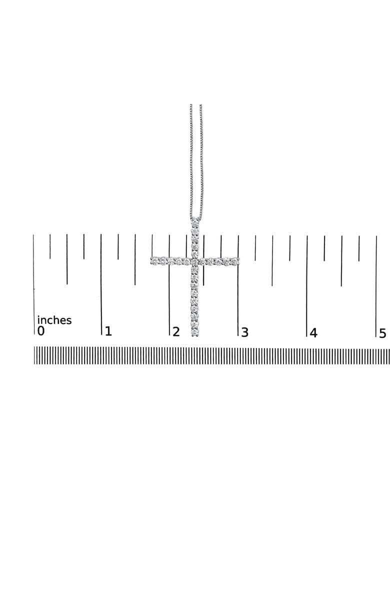 Haus of Brilliance 14K White Gold 2.0 Cttw Lab Grown Diamond Cross Inch Pendant Necklace, Alternate, color, White
