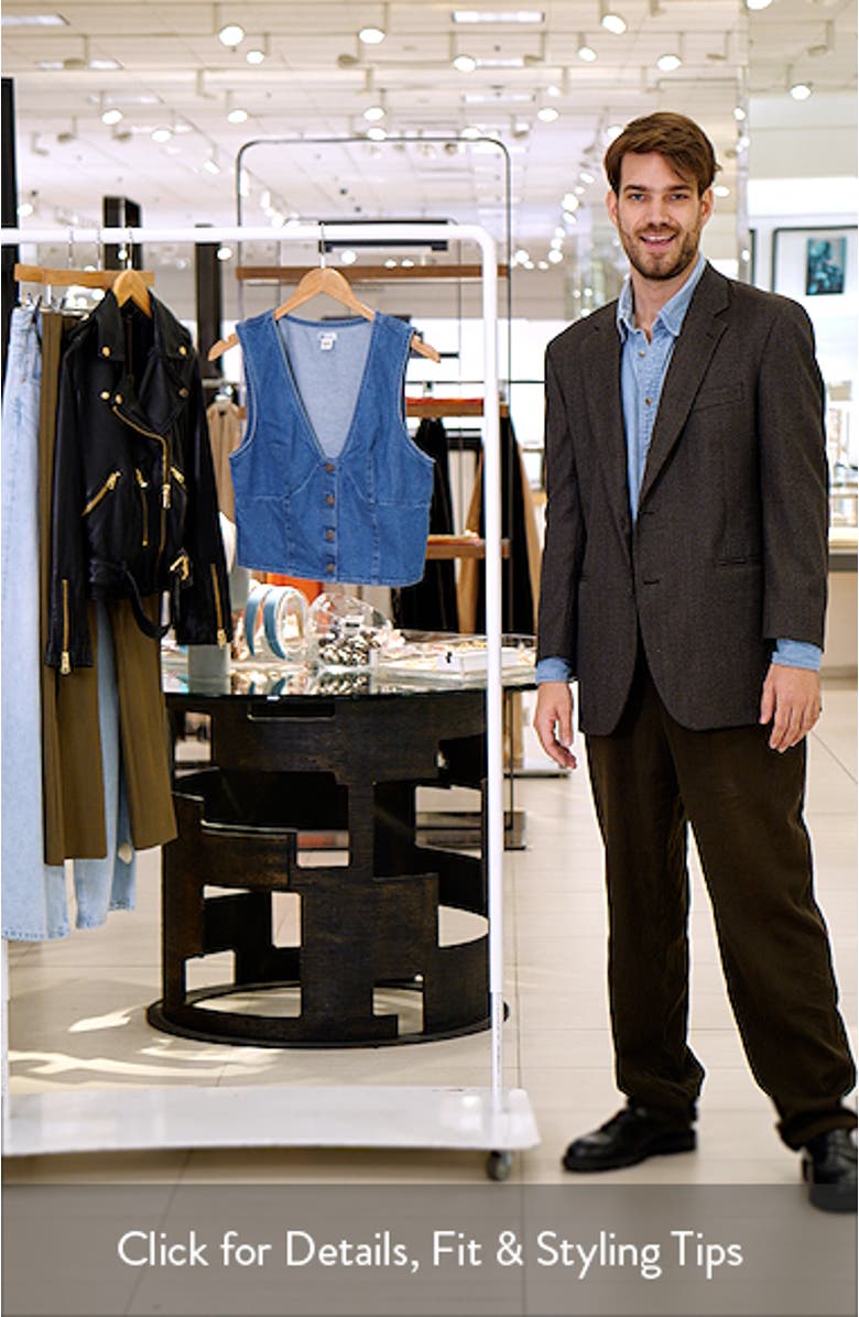 Indigo Skies Crop Cotton Denim Vest, sales video thumbnail