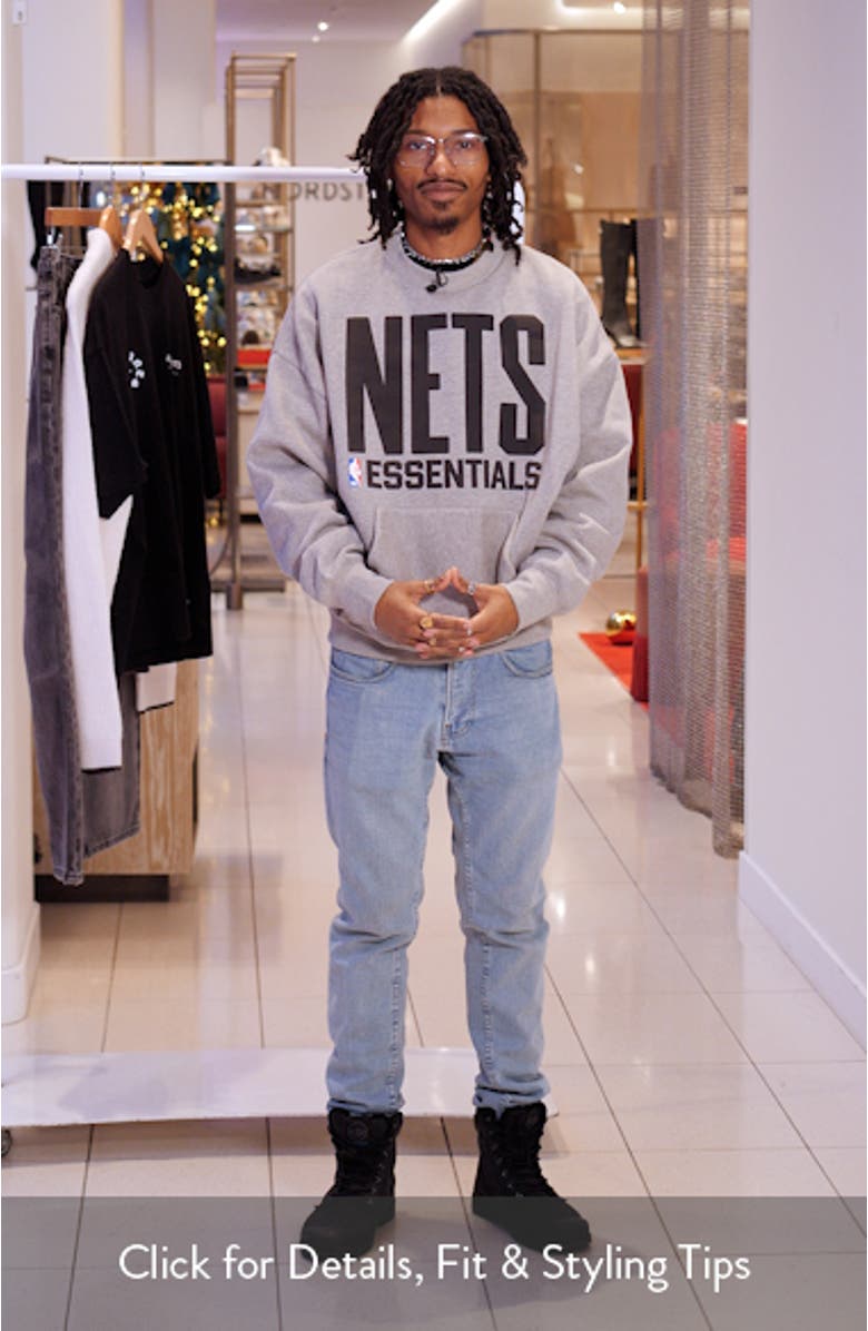 x NBA Nets Sport Fit Crewneck Sweatshirt, sales video thumbnail