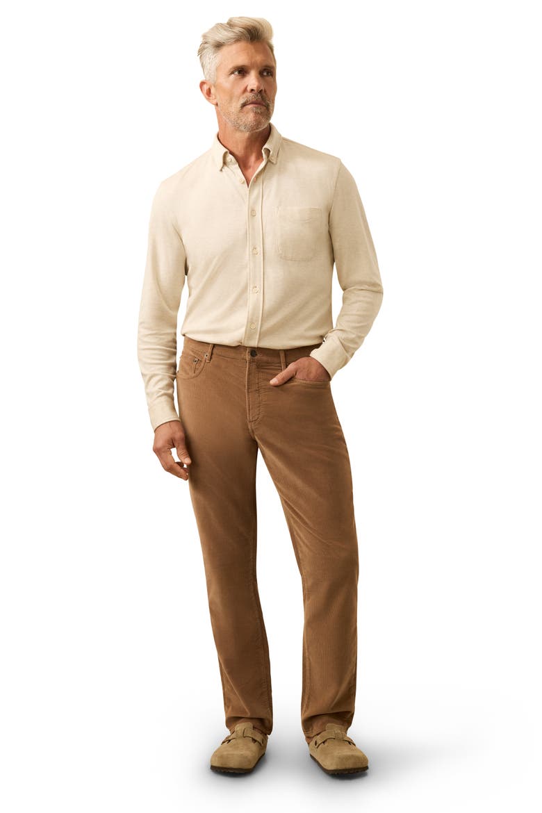 Stretch Corduroy Pants, Alternate, color, MAPLE BROWN