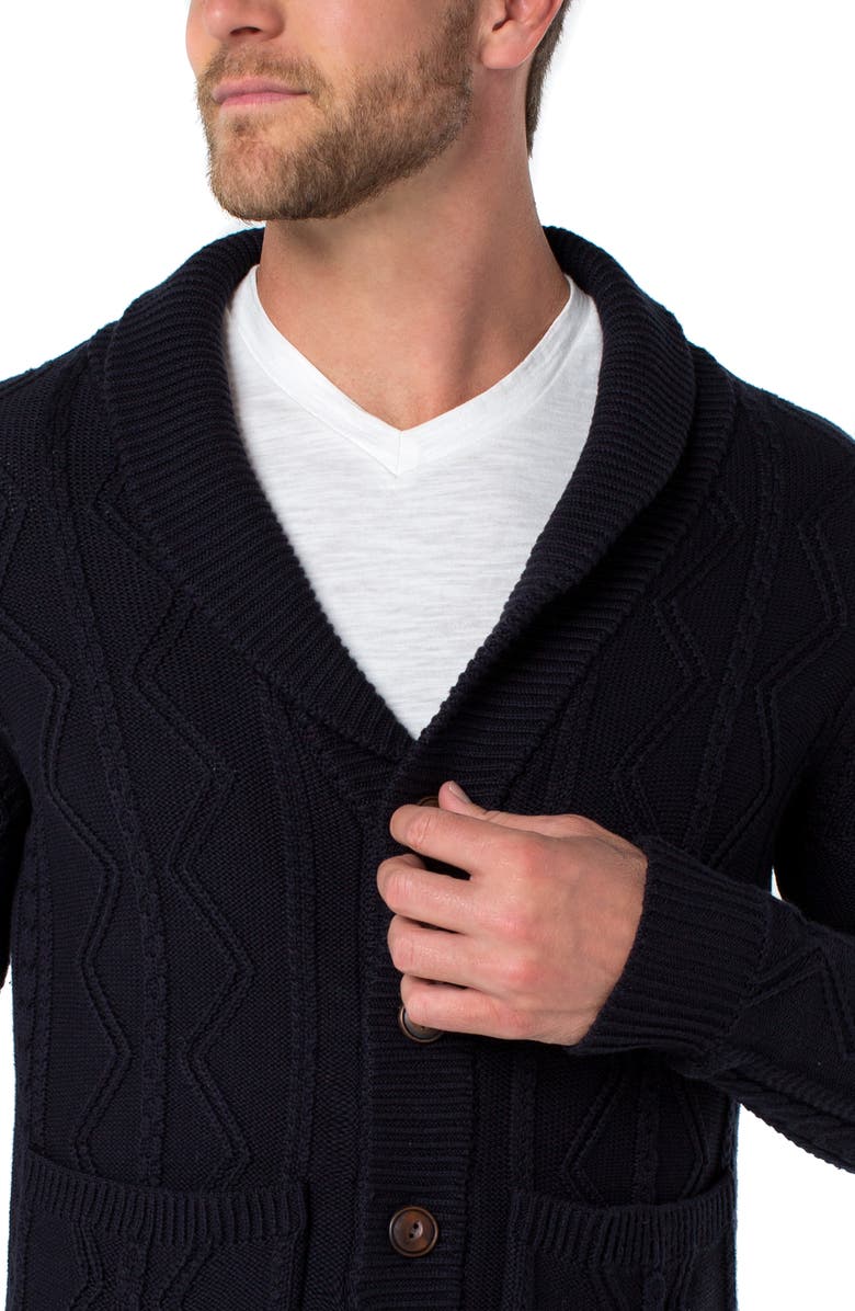 Liverpool Los Angeles Fisherman Cardigan, Alternate, color, 