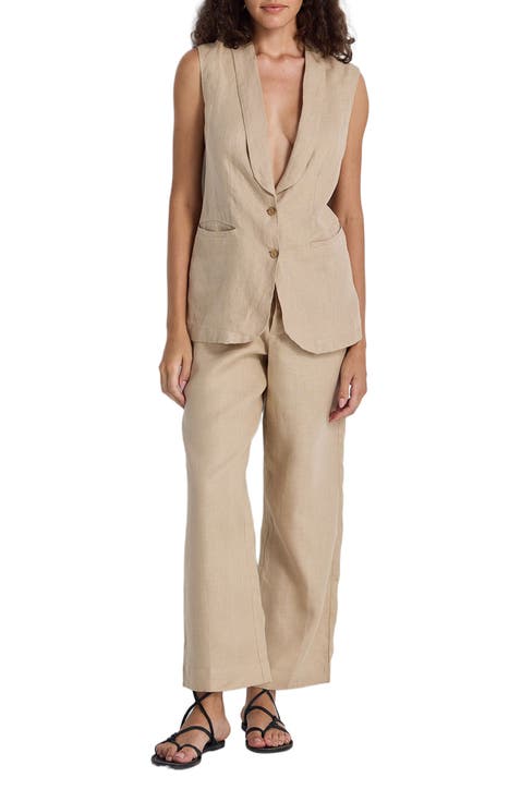 Wide Leg Pants in Hemp