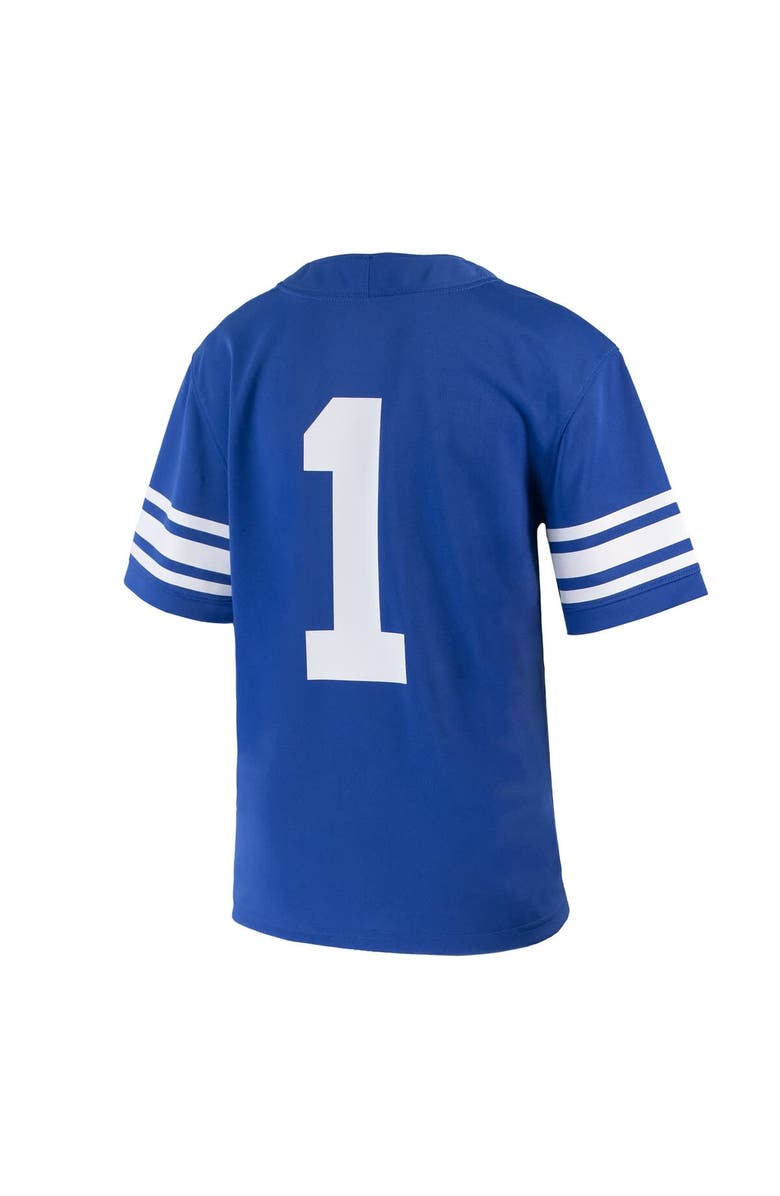 Nike Youth Nike #1 Royal BYU Cougars Untouchable Replica Game Jersey, Alternate, color, 