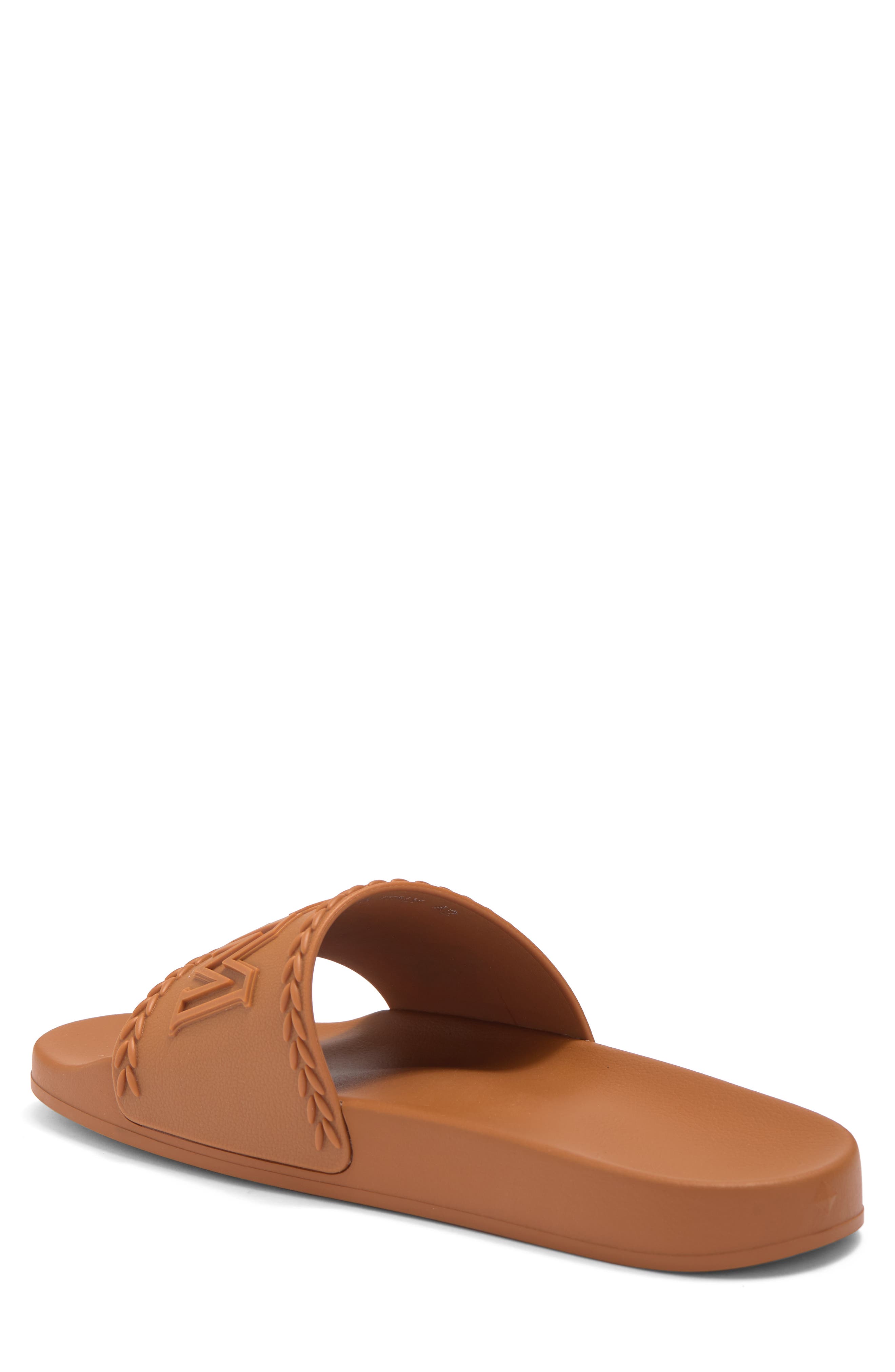 MCM Logo Slide Sandal, Alternate, color, 