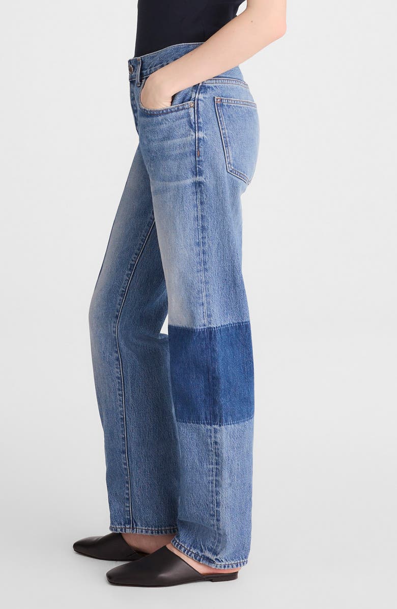 Madewell The Dean Easy Straight Airy Jeans, Alternate, color, Worn Wash