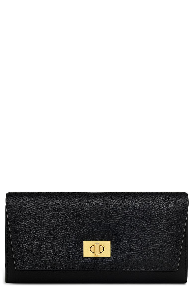 Radley Brooke Avenue Large Flapover Wallet, Main, color, Black