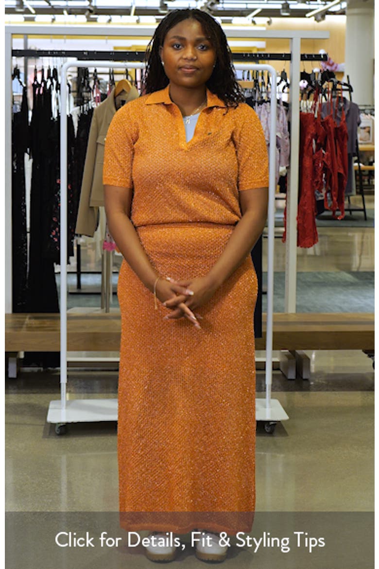 Harmon Metallic Open Stitch Skirt video