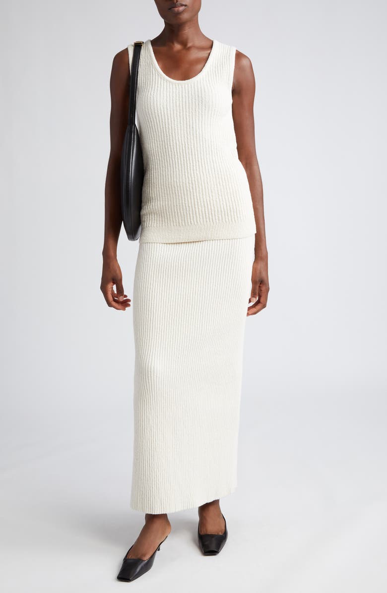 TOTEME Bouclé Rib Sweater Tank, Alternate, color, 