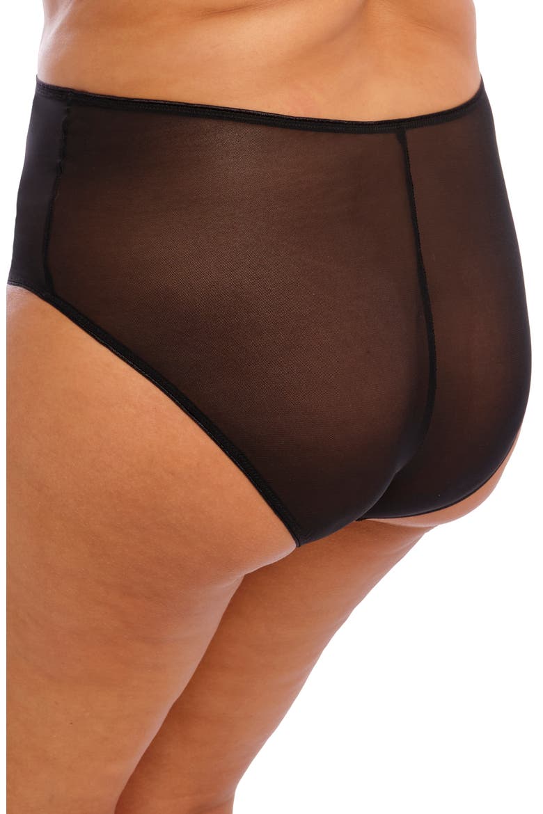 Matilda Full Figure Embellished Briefs, Alternate, color, BLACK