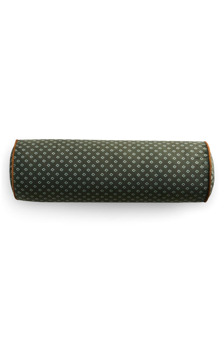 Ted Baker Diamond Bolster Pillow, Main, color, Green