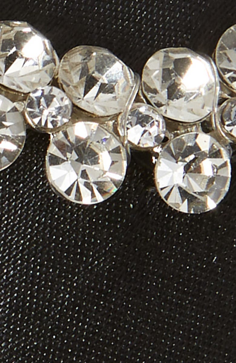 Tasha Crystal Buckle Satin Headband, Alternate, color, 