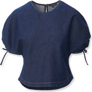 rag & bone Laura Tie Cuff Denim Shirt