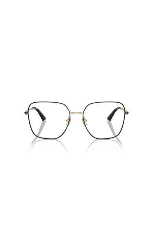 Jimmy Choo 55mm Square Optical Glasses In Black