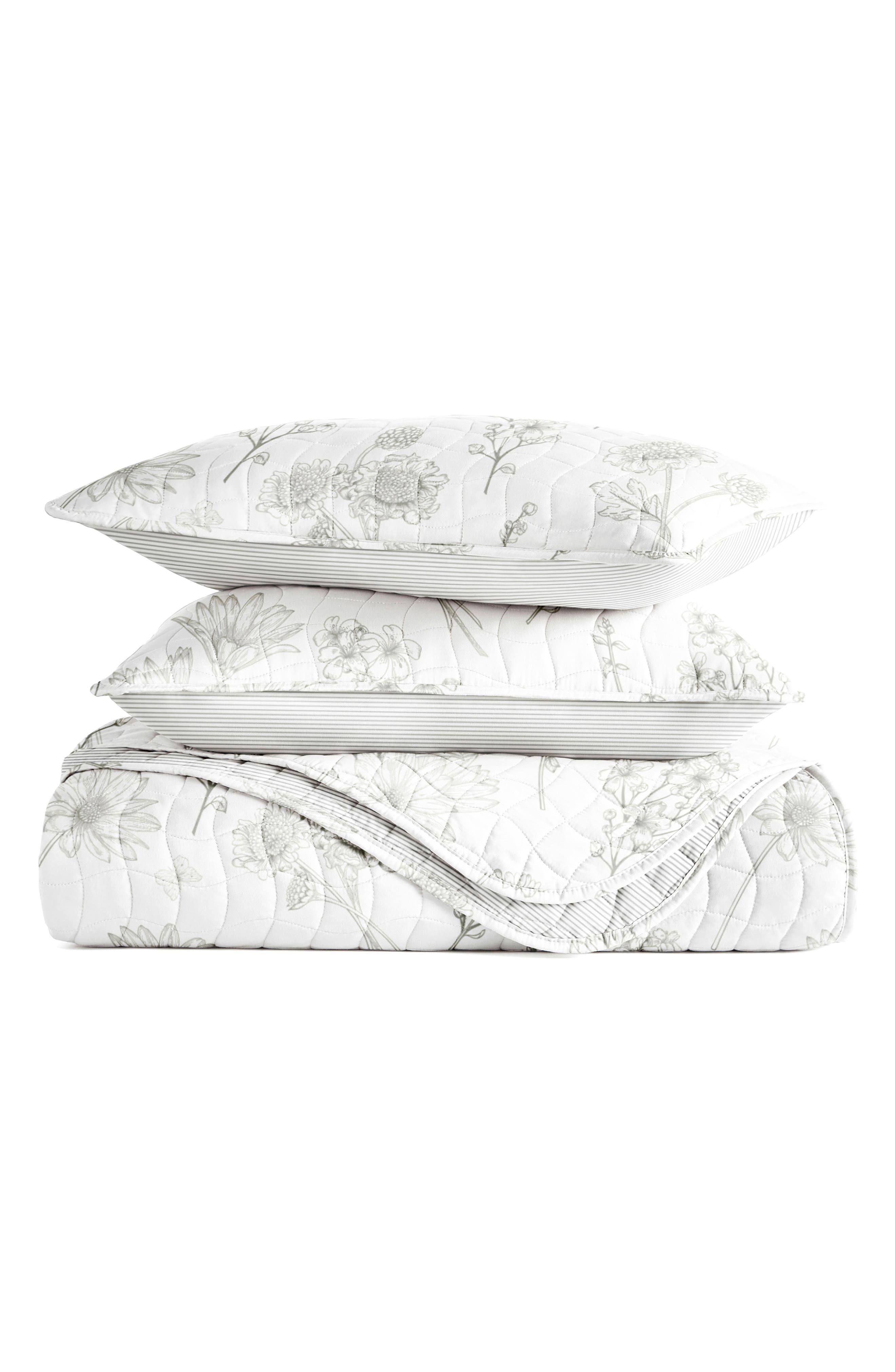 HOMESPUN Pattern Reversible Quilt & Sham Set