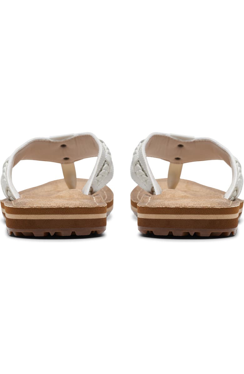 Clarks<sup>®</sup> Fenner Nerica Flip Flop, Alternate, color, Off White