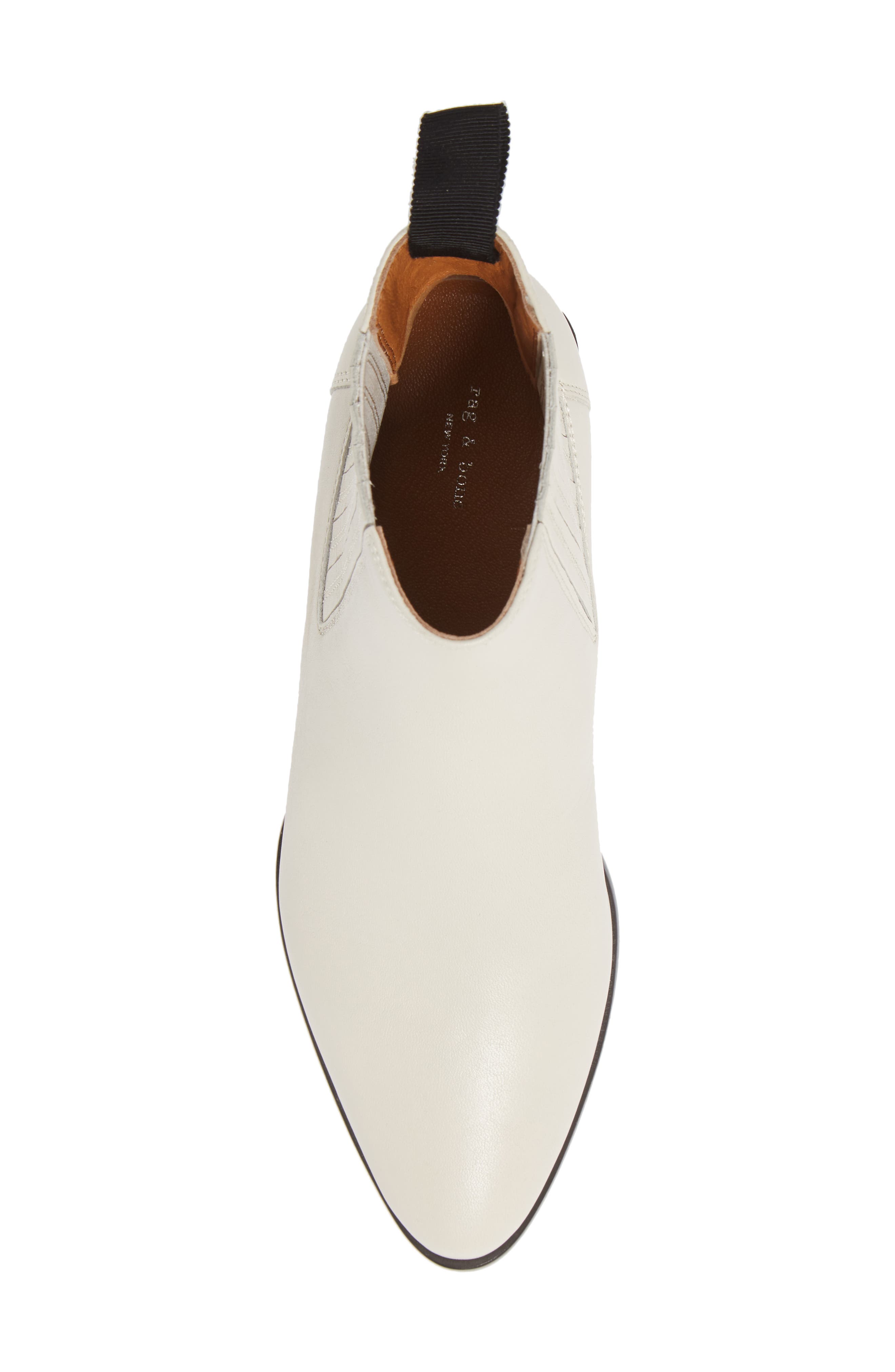 rag & bone Rover Chelsea Boot, Alternate, color, Antique White