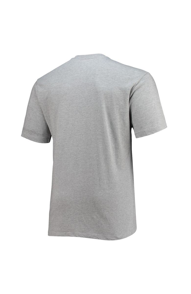 PROFILE Men's Heathered Gray Miami Heat Big & Tall Heart & Soul T-Shirt, Alternate, color, Heather Gray