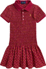 Polo Ralph Lauren Kids' Smocked Piqué Polo Dress