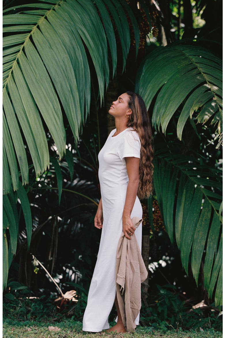 Coast Cotton T-Shirt Maxi Dress, Alternate, color, WHITE