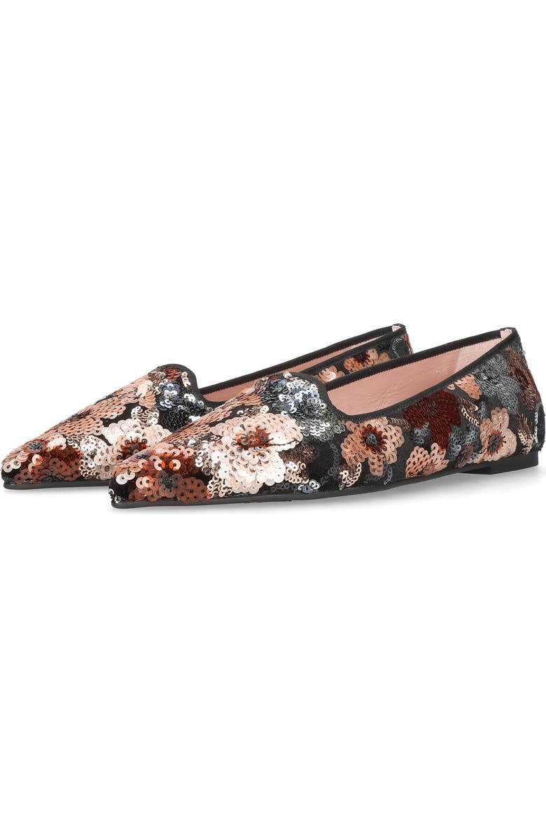 Pretty Ballerinas Pointed Toe Sequinned Loafer, Alternate, color, Pink
