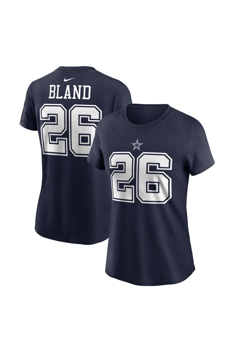 Women's Nike DaRon Bland Navy Dallas Cowboys Player Name & Number T-Shirt, Alternate, color, Navy