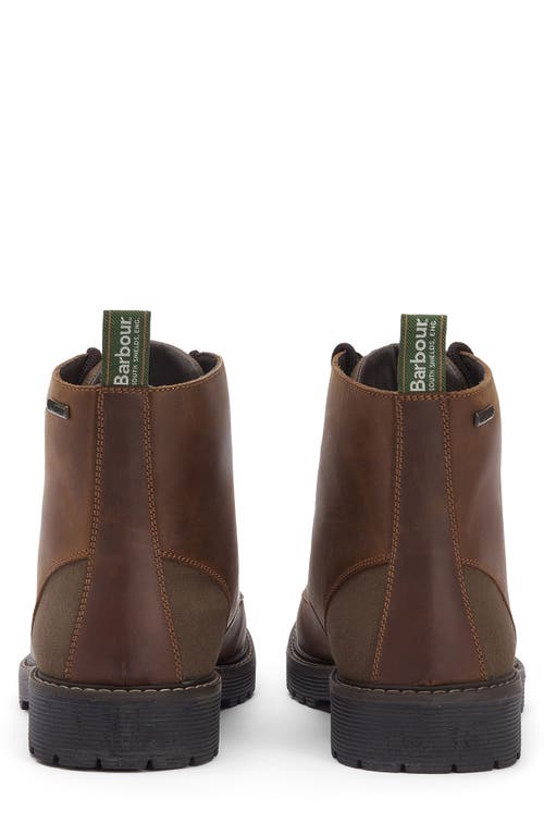 Barbour Harvey Derby Boot In Teak