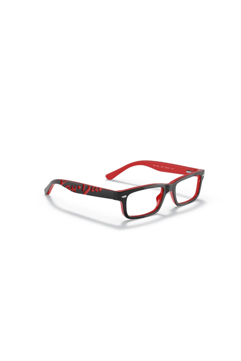 48mm Rectangle optical glasses, Alternate, color, Black