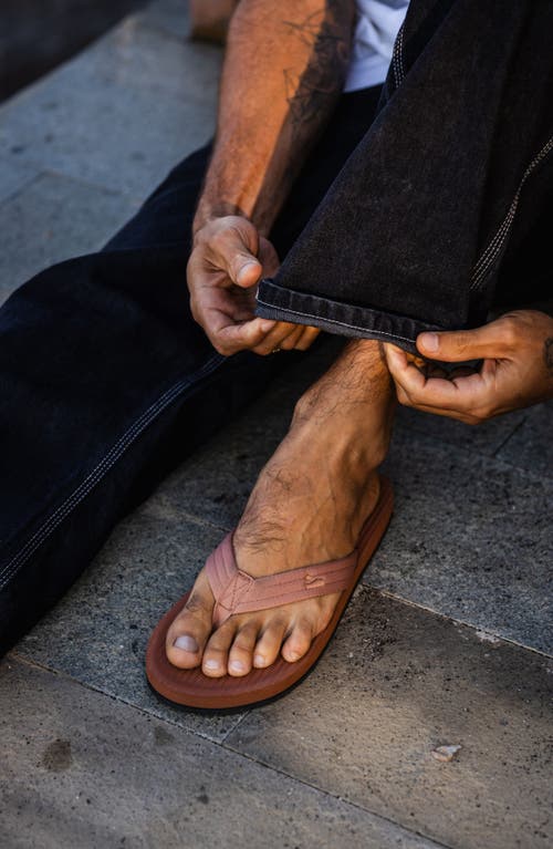 Indosole Responsibly-made Tire Sole Easy Living Flip Flops In Brown
