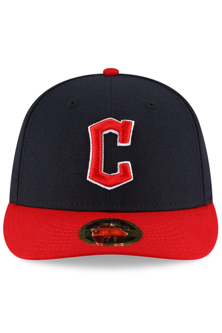 Men's New Era Navy/Red Cleveland Guardians Authentic Collection On-Field Home Low Profile 59FIFTY Fitted Hat, Alternate, color, Navy
