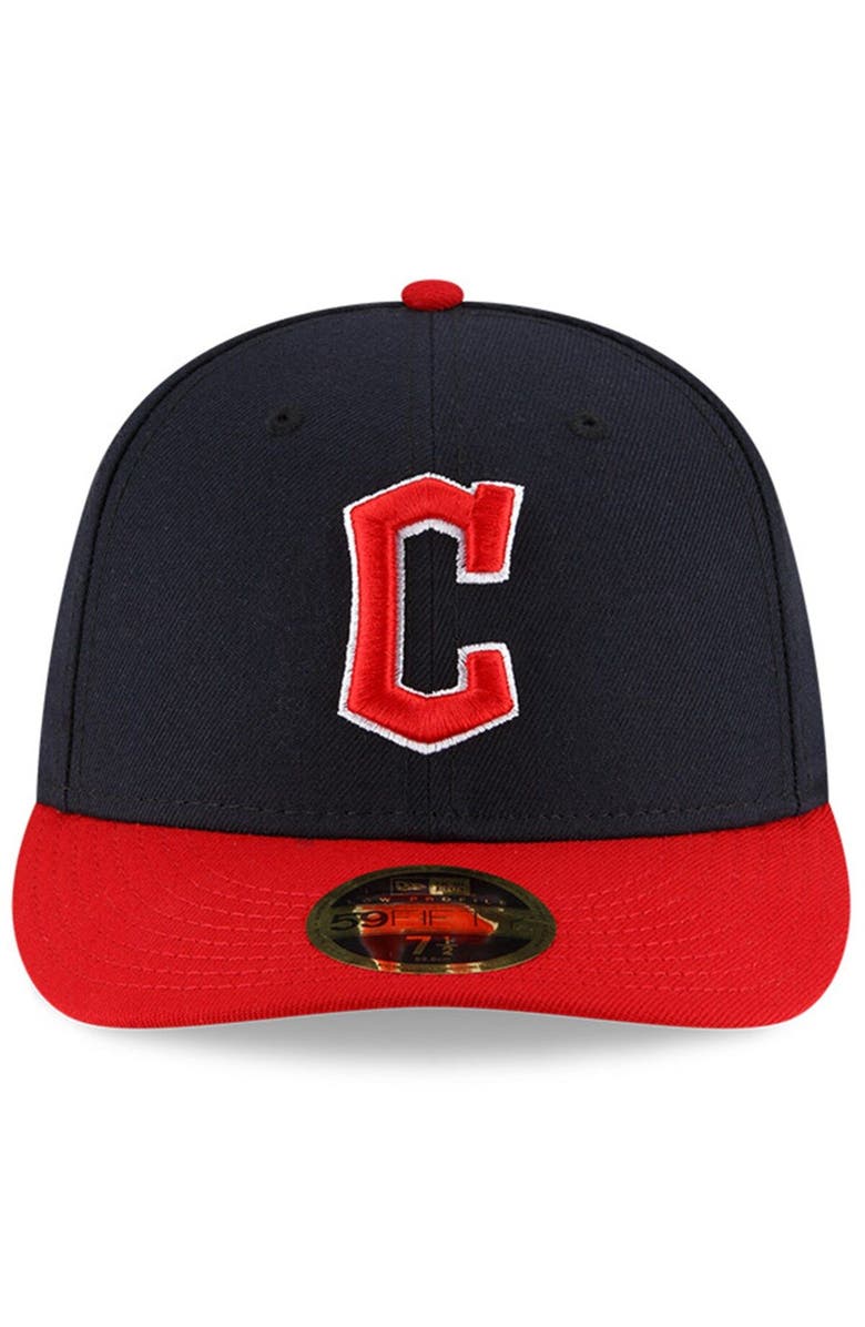 New Era Men's New Era Navy/Red Cleveland Guardians Authentic Collection On-Field Home Low Profile 59FIFTY Fitted Hat, Alternate, color, Navy