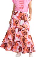 Brave+True Wonderland Floral Maxi Skirt