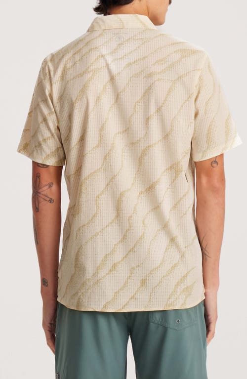 Roark Bless Up Trail Performance Short Sleeve Button-up Shirt In Neutral