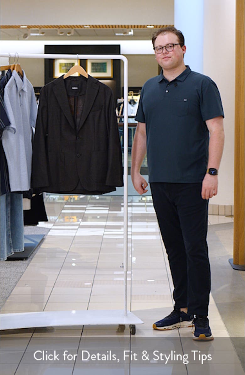 Hanry Slim Fit Brown Slub Virgin Wool Sport Coat, sales video thumbnail