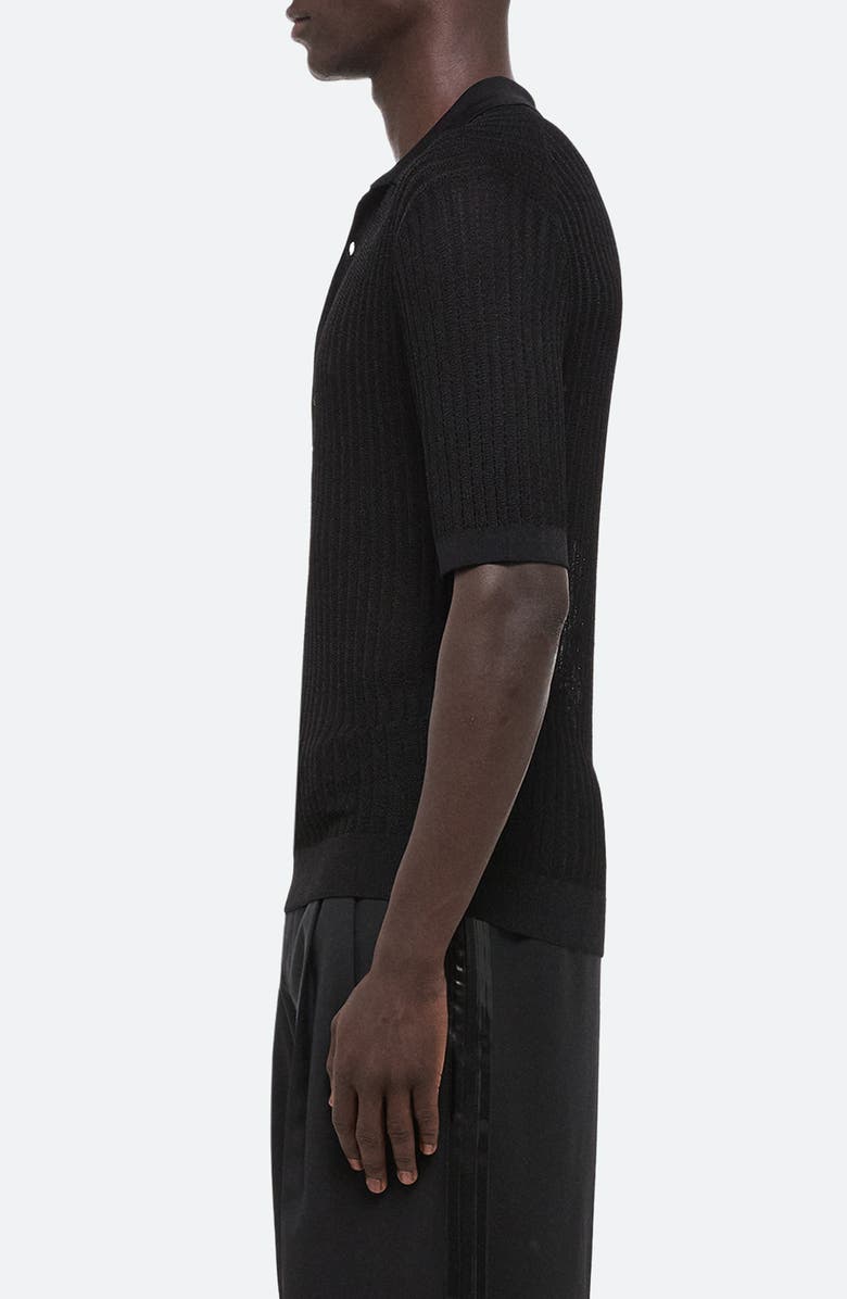 Helmut Lang Pointelle Rib Polo, Alternate, color, 