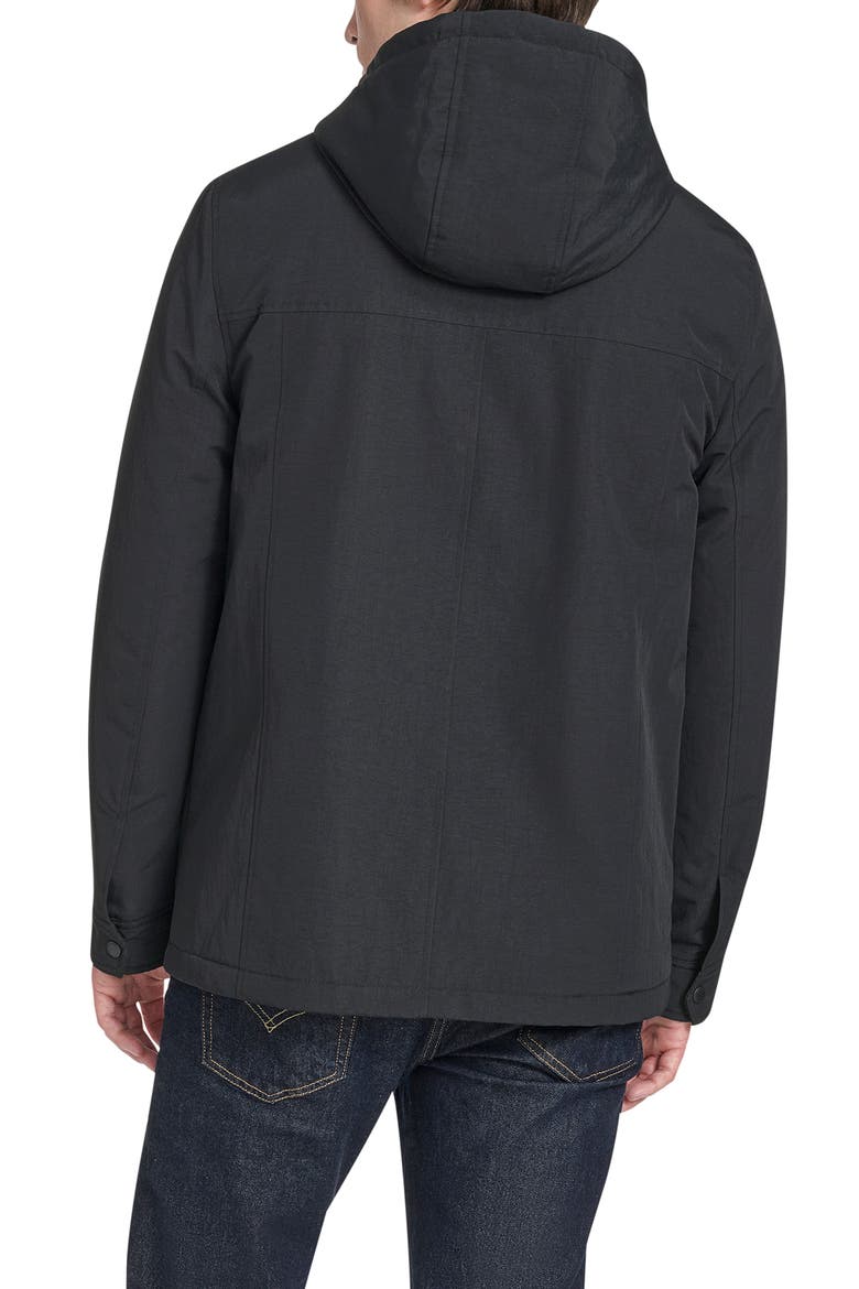 Hooded Waterproof Field Jacket, Alternate, color, BLACK