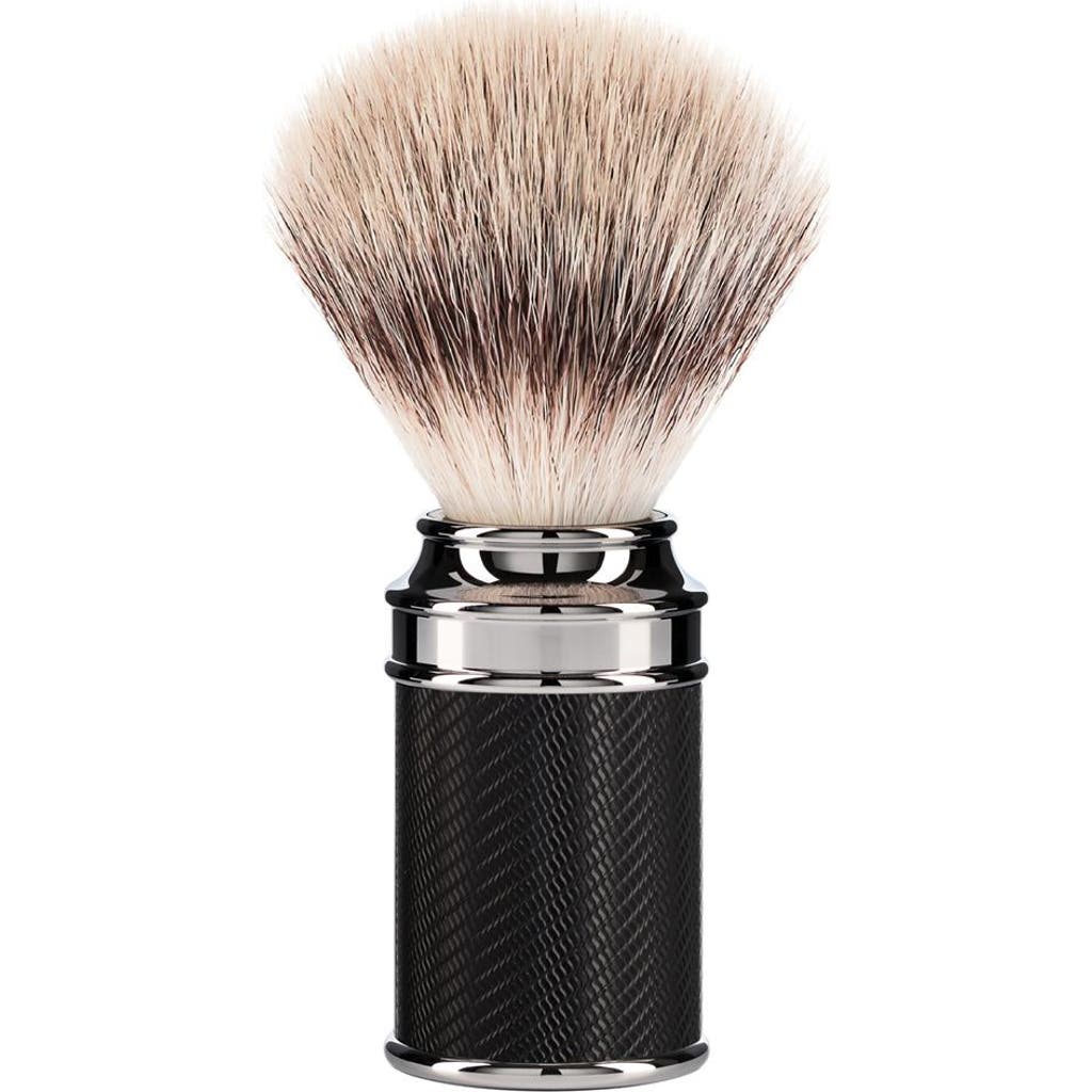 Mühle Traditional Black/chrome Silvertip Fibre Shaving Brush In Black