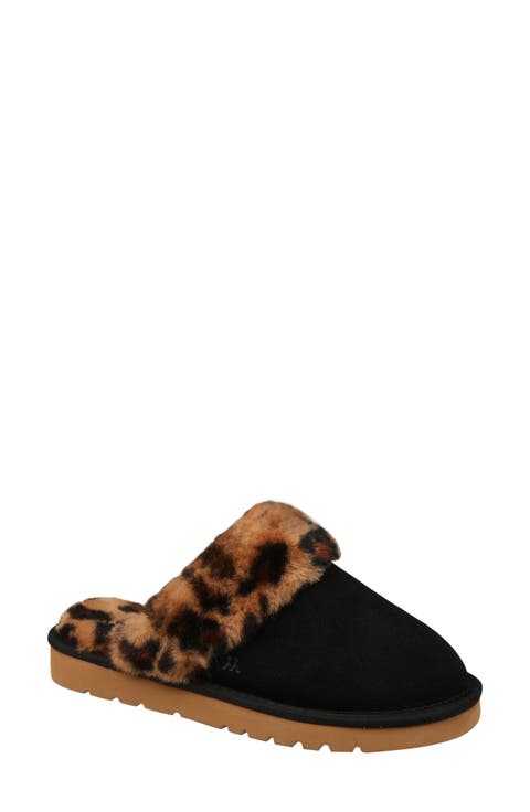 Genuine Shearling Suede Slipper (Women)