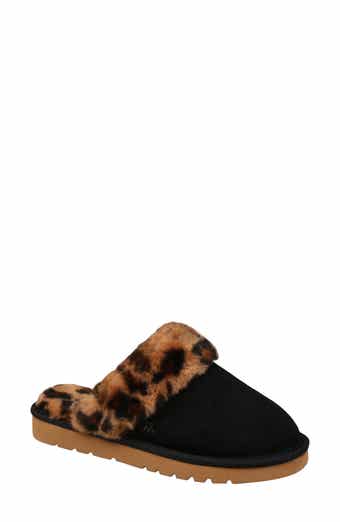 Mykos Genuine Shearling Suede Slipper