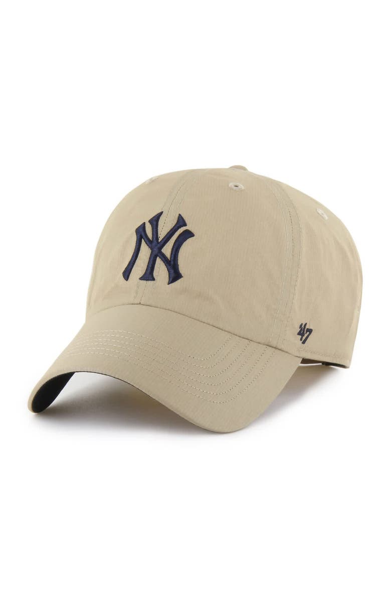 '47 Men's '47  Khaki New York Yankees Performance Clean Up Adjustable Hat, Main, color, 